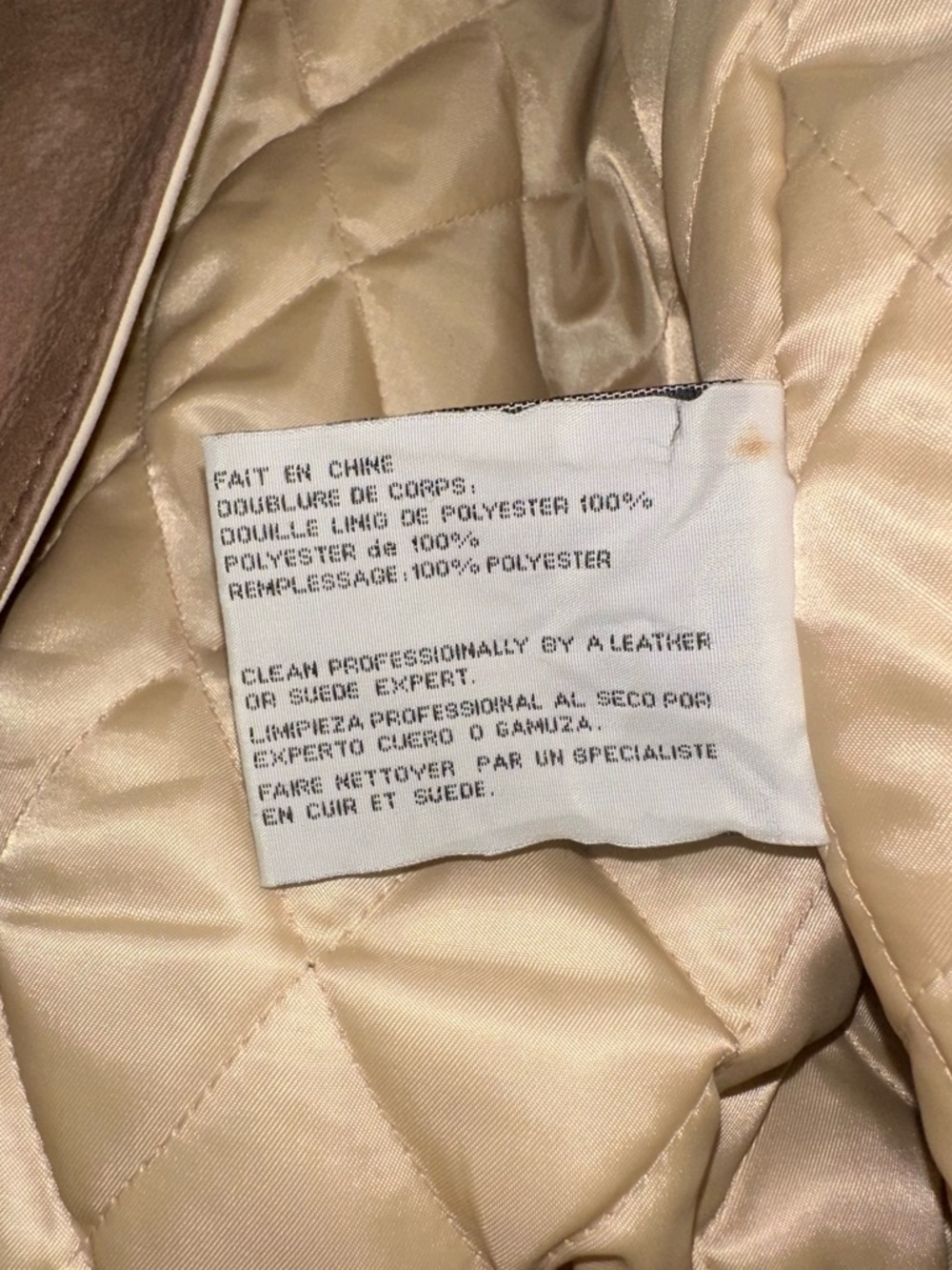 Vintage Excelled Suede Leather Bomber Jacket 3XL Brown Two-Tone Oversized 90s - Picture 9 of 11